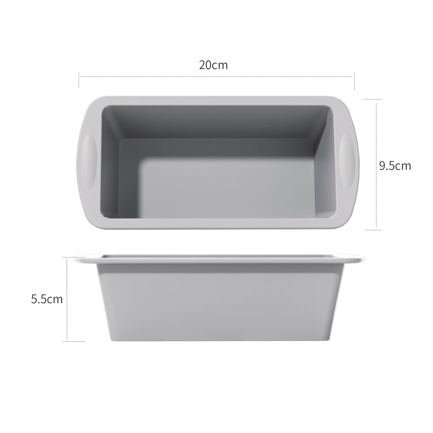 Silicone Non-Stick Mini Loaf Pan – Easy Release Rectangle Baking Mold for Bread, Cake & Pastry