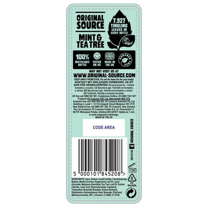 Mint & Tea Tree Shower Gel, 6 X 250Ml