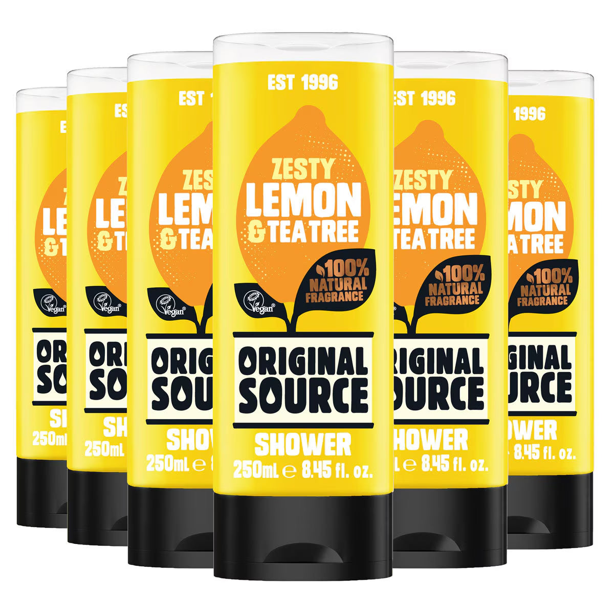 Zesty Lemon Shower Gel, 6 X 250Ml