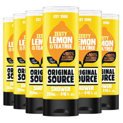 Zesty Lemon Shower Gel, 6 X 250Ml