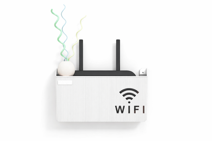 No-Drill Router Shelf – Wall-Mounted WiFi & TV Box Organizer with Strong Adhesive Hold