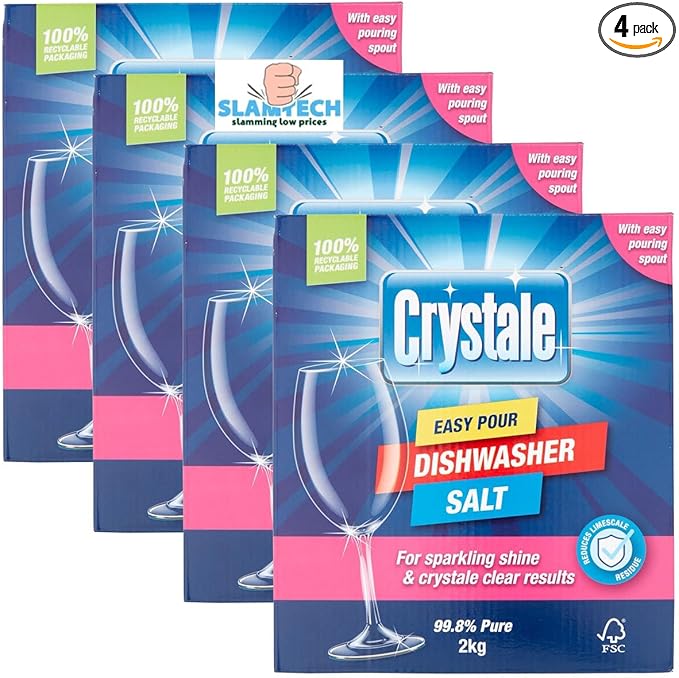 Dishwasher Salt, 4 X 2Kg