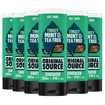 Mint & Tea Tree Shower Gel, 6 X 250Ml
