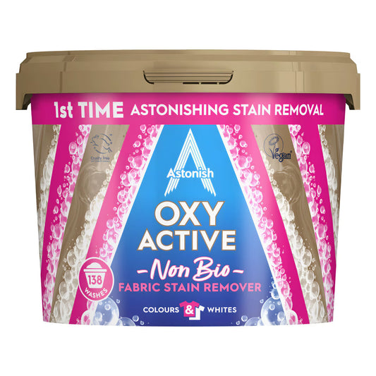 Oxy Active Non Bio Fabric Stain Remover, 3Kg