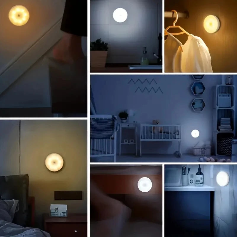 Motion Sensor Night Light – Wireless LED Lamp for Bedroom, Stairs & Closet