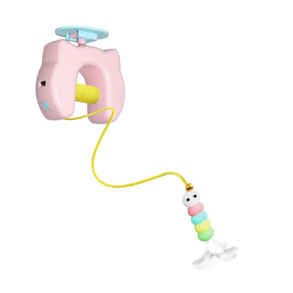 Automatic Cat Teaser Toy — Electric Feather Swing Toy for Interactive Play
