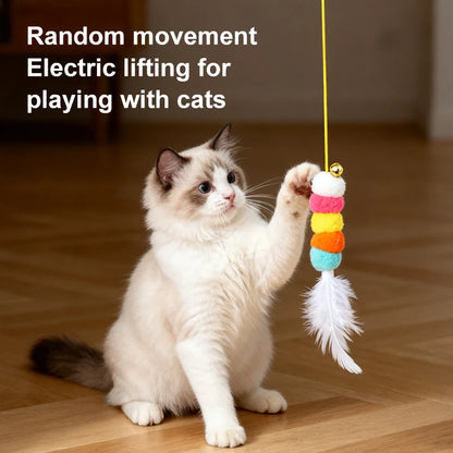Automatic Cat Teaser Toy — Electric Feather Swing Toy for Interactive Play