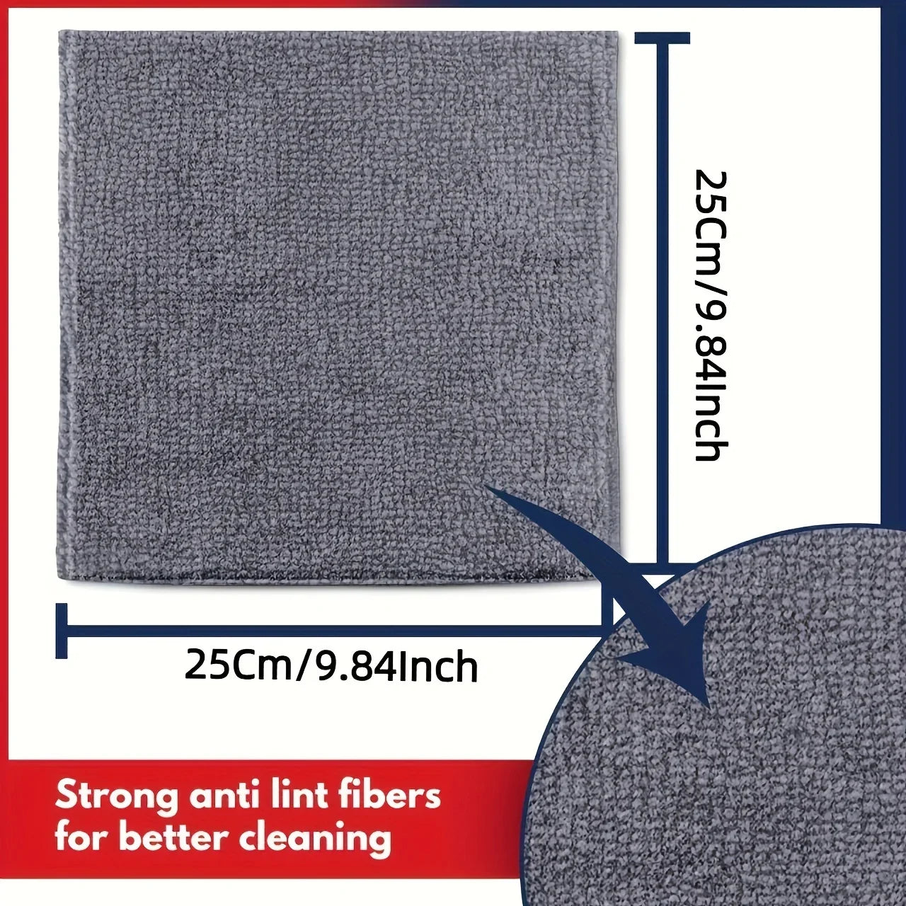 Ultra-Absorbent Microfiber Cleaning Cloths/Towels — Soft & Streak-Free (5/10/20 Pack)