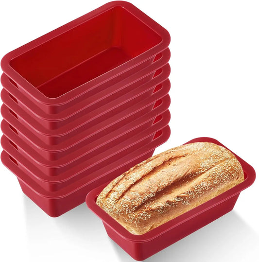 Silicone Non-Stick Mini Loaf Pan – Easy Release Rectangle Baking Mold for Bread, Cake & Pastry