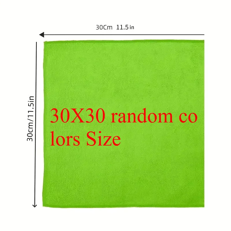 Ultra-Absorbent Microfiber Cleaning Cloths/Towels — Soft & Streak-Free (5/10/20 Pack)