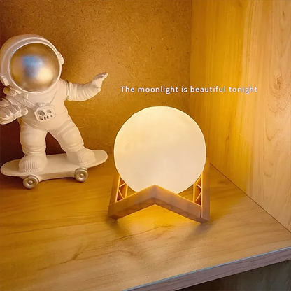 Mini Moon Lamp Night Light — Soft LED Bedroom Light (7 Color Modes)