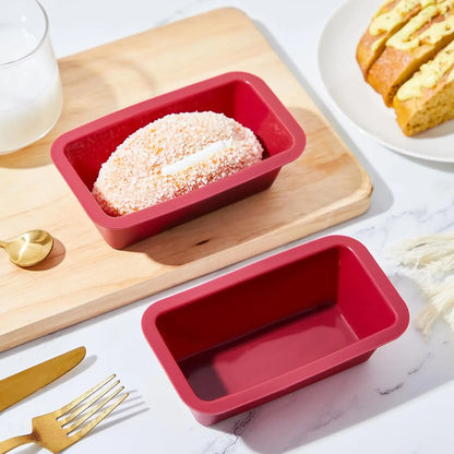 Silicone Non-Stick Mini Loaf Pan – Easy Release Rectangle Baking Mold for Bread, Cake & Pastry