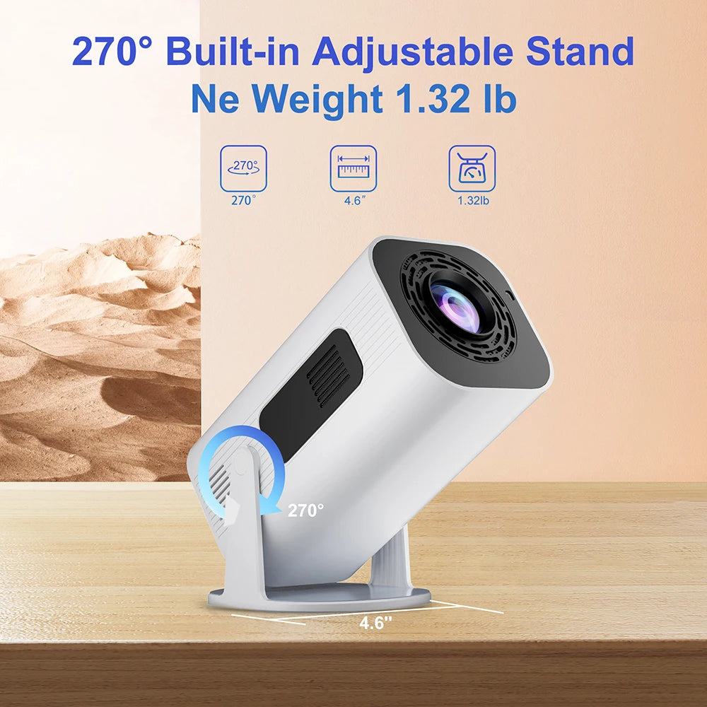 Salange P330 Mini Projector — 1080P HD Portable Smart Projector with WiFi & Bluetooth