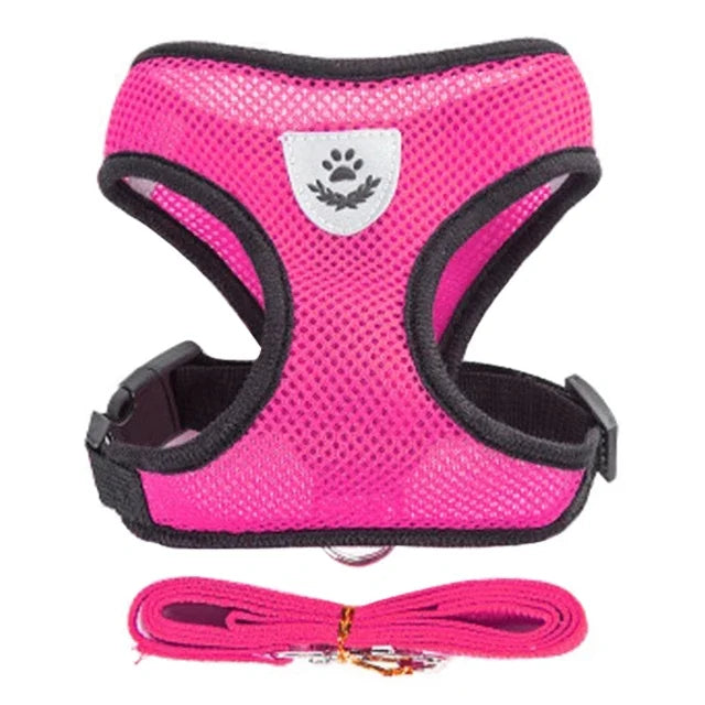 Adjustable Cat/Dog Harness & Leash Set — Safe, Comfortable Outdoor Walking Vest