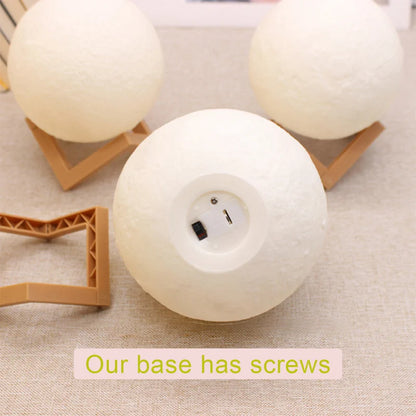 Mini Moon Lamp Night Light — Soft LED Bedroom Light (7 Color Modes)