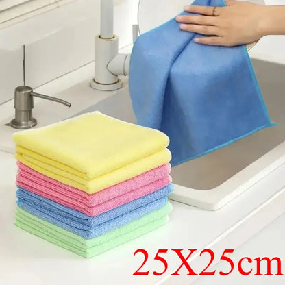 Ultra-Absorbent Microfiber Cleaning Cloths/Towels — Soft & Streak-Free (5/10/20 Pack)