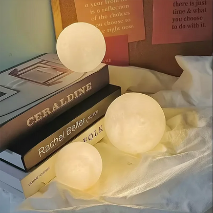 Mini Moon Lamp Night Light — Soft LED Bedroom Light (7 Color Modes)