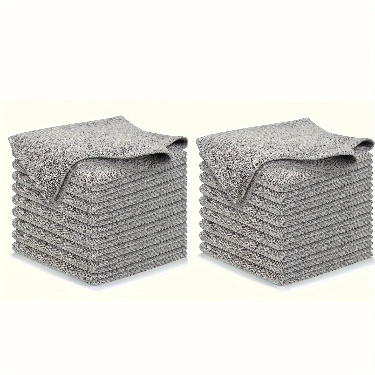 Ultra-Absorbent Microfiber Cleaning Cloths/Towels — Soft & Streak-Free (5/10/20 Pack)
