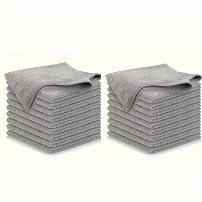 Ultra-Absorbent Microfiber Cleaning Cloths/Towels — Soft & Streak-Free (5/10/20 Pack)