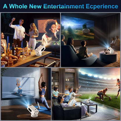 Salange P330 Mini Projector — 1080P HD Portable Smart Projector with WiFi & Bluetooth