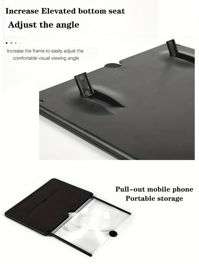 12” HD Phone Screen Amplifier – Anti-Blue Light Screen Magnifier for Clear, Comfortable Viewing