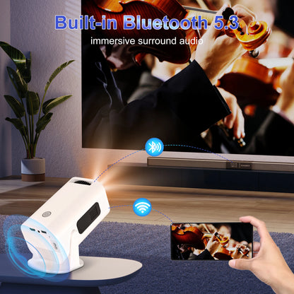Salange P330 Mini Projector — 1080P HD Portable Smart Projector with WiFi & Bluetooth