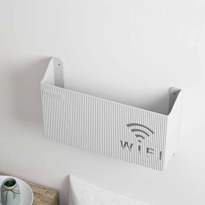 No-Drill Router Shelf – Wall-Mounted WiFi & TV Box Organizer with Strong Adhesive Hold
