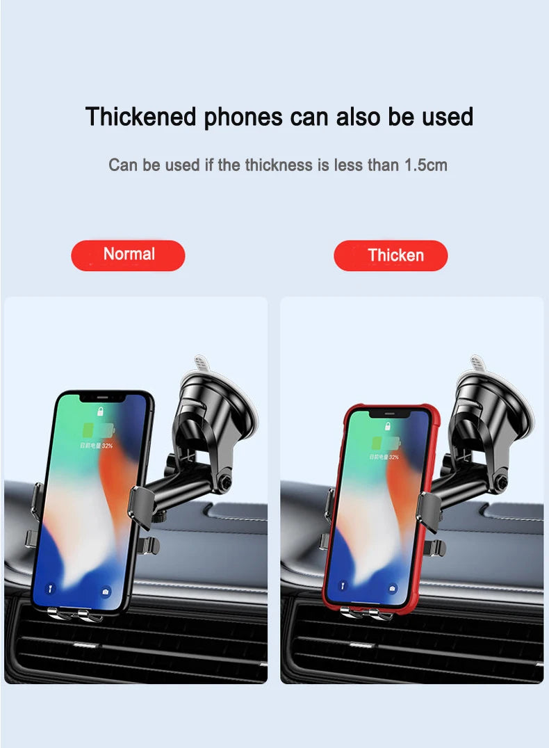 360° Adjustable Car Phone Holder – Strong Suction Dashboard & Windshield Mount for All 4.0–7” Phones (2026 Upgrade)