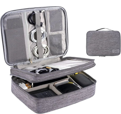 Waterproof Cable Storage Bag – Portable Electronic Organizer for Chargers, Cables & Accessories