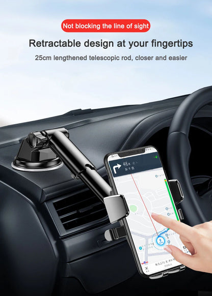 360° Adjustable Car Phone Holder – Strong Suction Dashboard & Windshield Mount for All 4.0–7” Phones (2026 Upgrade)