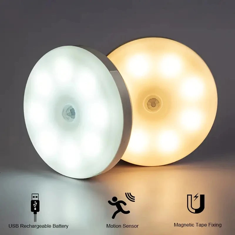 Motion Sensor Night Light – Wireless LED Lamp for Bedroom, Stairs & Closet