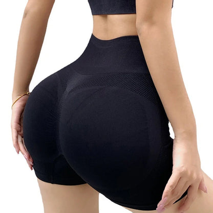 High Waist Seamless Gym Shorts – Sculpting Push-Up Fitness Shorts for Workout, Running & Yoga