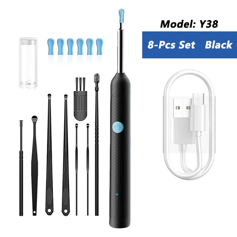 Visual Ear Cleaner with Camera – HD Otoscope Ear Wax Removal Tool with LED Light