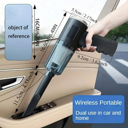 Portable Wireless Handheld Vacuum — Powerful Mini Cleaner for Car & Home