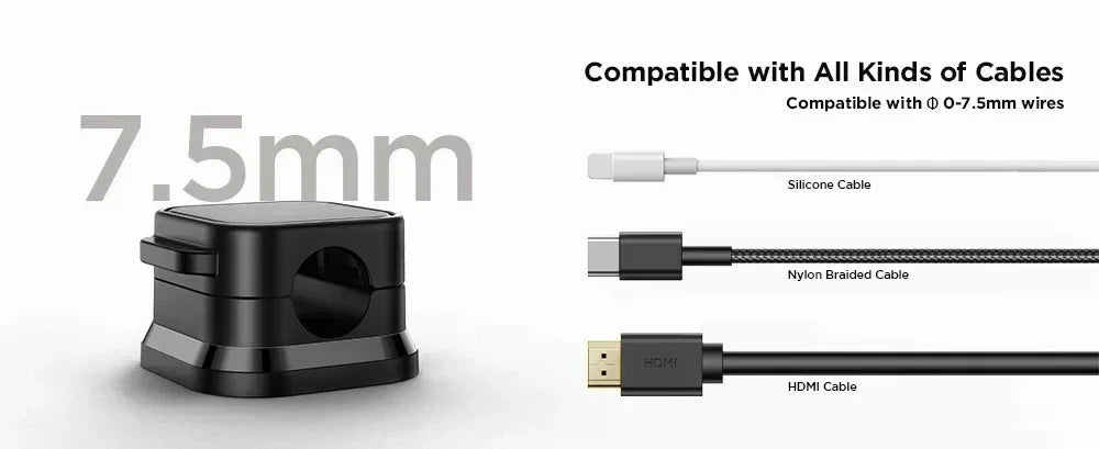 Magnetic Cable Organizer Clips — Keep Your Cables Neat & Tangle-Free