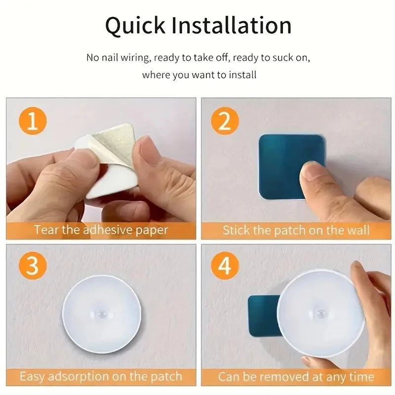 Motion Sensor Night Light – Wireless LED Lamp for Bedroom, Stairs & Closet