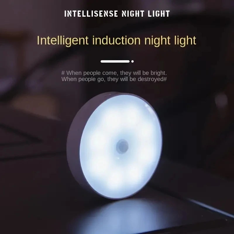 Motion Sensor Night Light – Wireless LED Lamp for Bedroom, Stairs & Closet