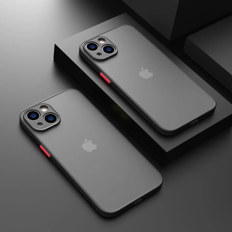 Shockproof Matte iPhone Case – Anti-Scratch Protective Cover