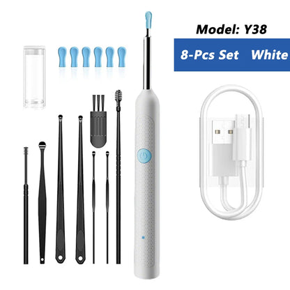 Visual Ear Cleaner with Camera – HD Otoscope Ear Wax Removal Tool with LED Light