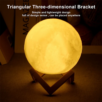 Mini Moon Lamp Night Light — Soft LED Bedroom Light (7 Color Modes)