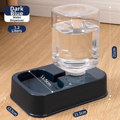 Automatic Pet Feeder & Water Dispenser — Large Capacity Food & Water Station for Cats & Dogs