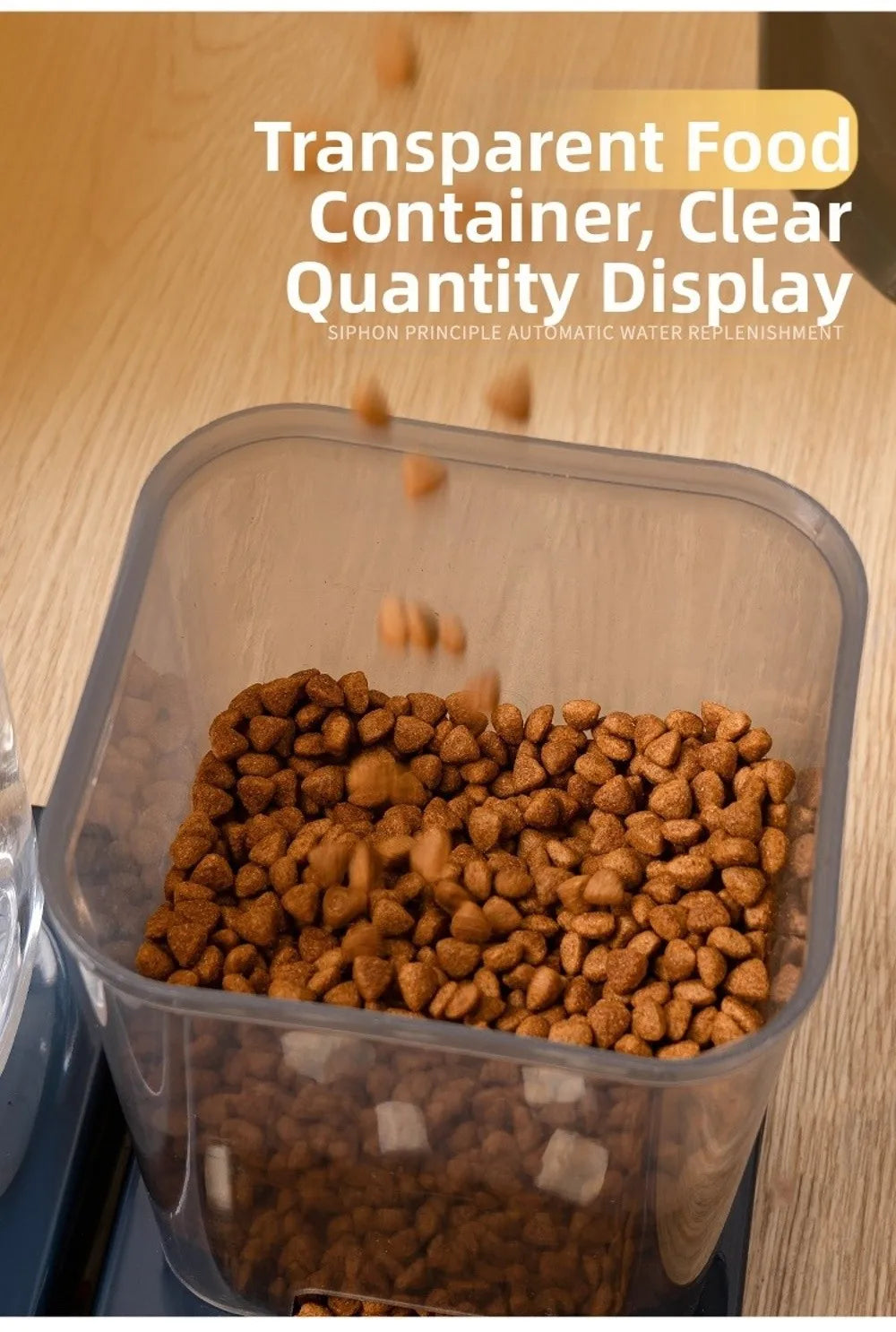 Automatic Pet Feeder & Water Dispenser — Large Capacity Food & Water Station for Cats & Dogs