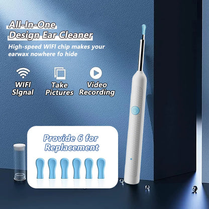 Visual Ear Cleaner with Camera – HD Otoscope Ear Wax Removal Tool with LED Light