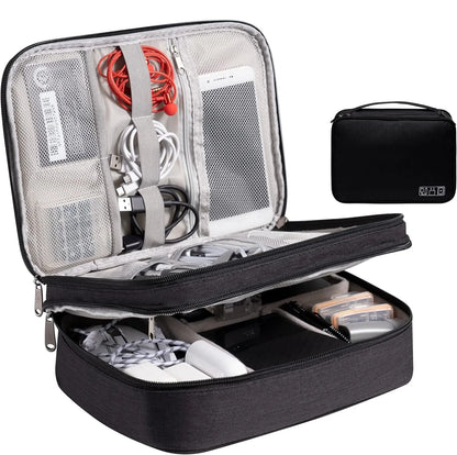 Waterproof Cable Storage Bag – Portable Electronic Organizer for Chargers, Cables & Accessories