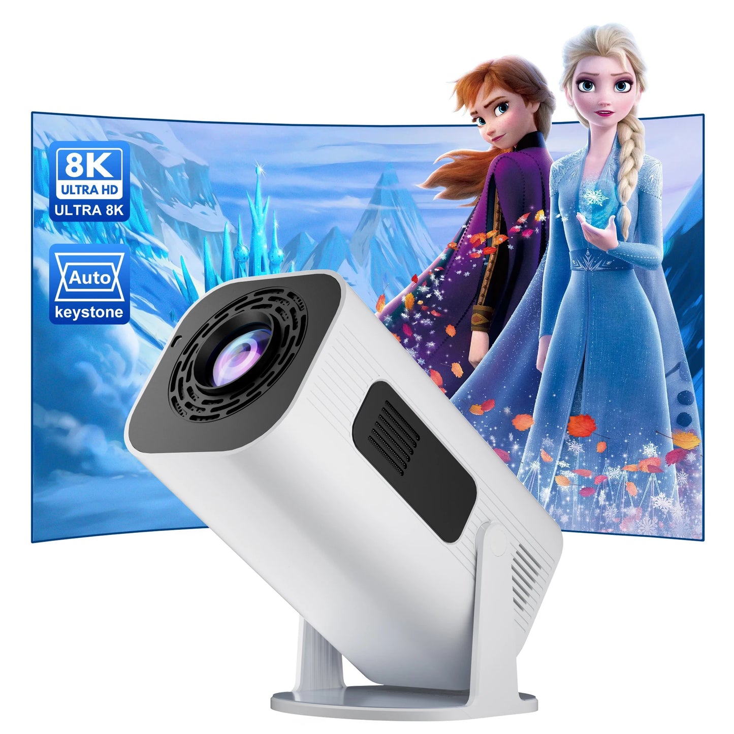 Salange P330 Mini Projector — 1080P HD Portable Smart Projector with WiFi & Bluetooth