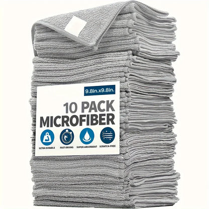 Ultra-Absorbent Microfiber Cleaning Cloths/Towels — Soft & Streak-Free (5/10/20 Pack)