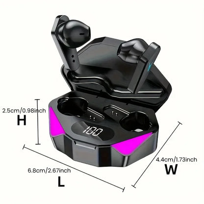 X15 TWS Wireless Earbuds – LED Display, Deep Bass & Low Latency Audio
