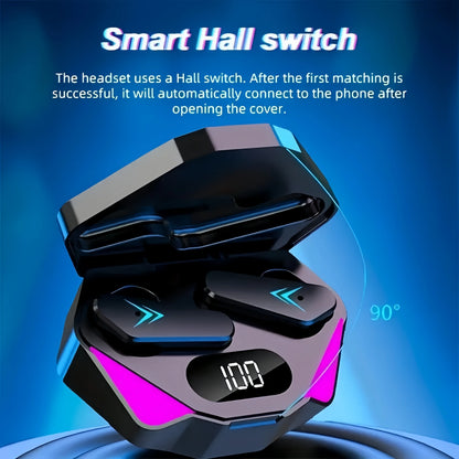 X15 TWS Wireless Earbuds – LED Display, Deep Bass & Low Latency Audio