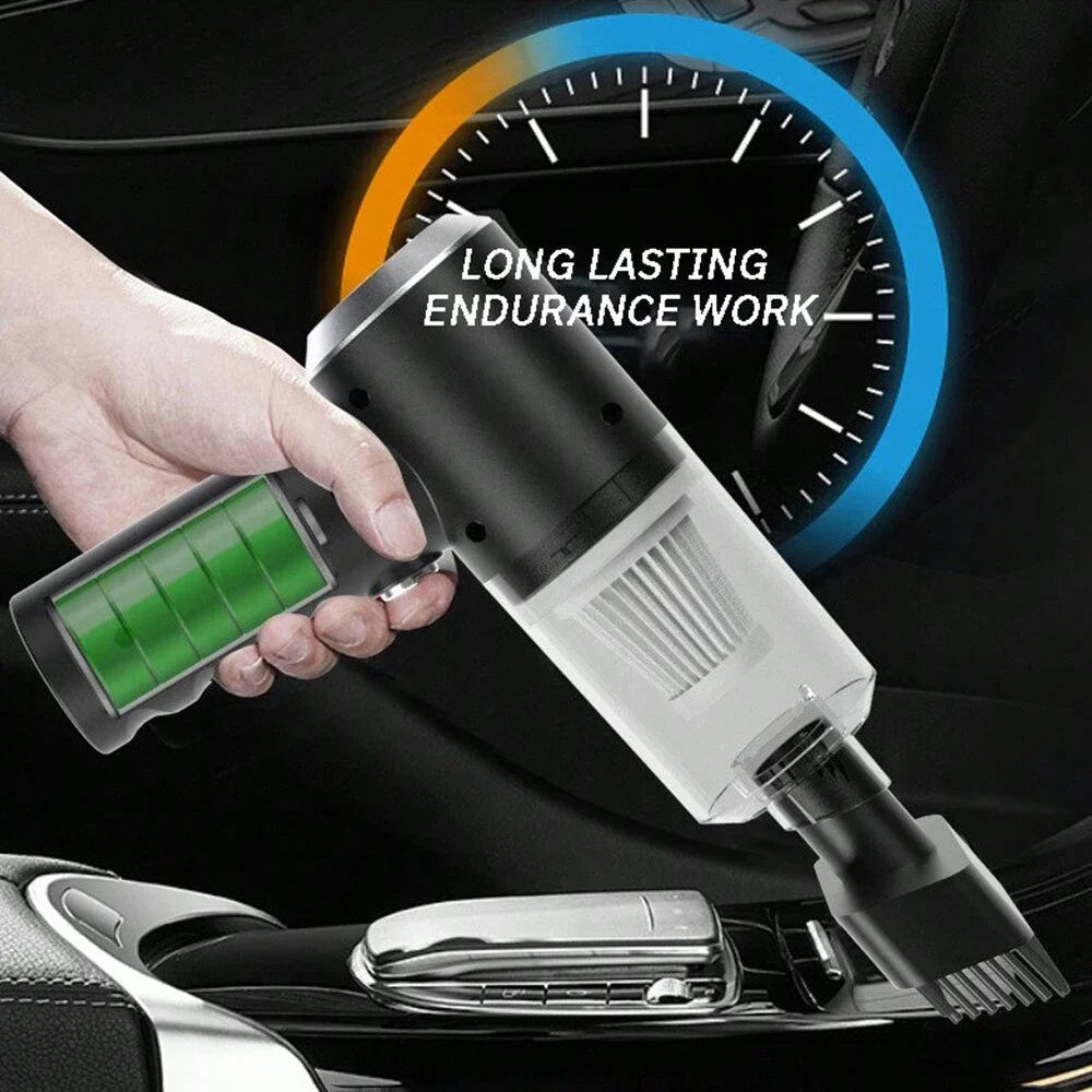 Portable Wireless Handheld Vacuum — Powerful Mini Cleaner for Car & Home