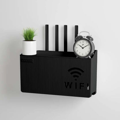 No-Drill Router Shelf – Wall-Mounted WiFi & TV Box Organizer with Strong Adhesive Hold